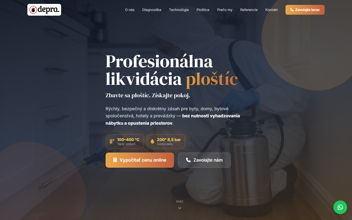 Depra — Likvidácia ploštíc