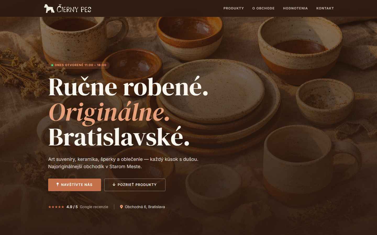 Čierny pes — art suveníry